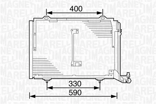 MAGNETI MARELLI CHŁODNICA KLIMATYZACJI 350203232000 