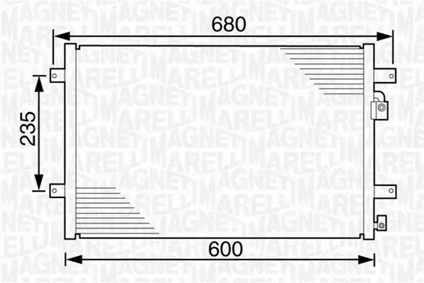 MAGNETI MARELLI CHŁODNICA KLIMATYZACJI 350203239000 