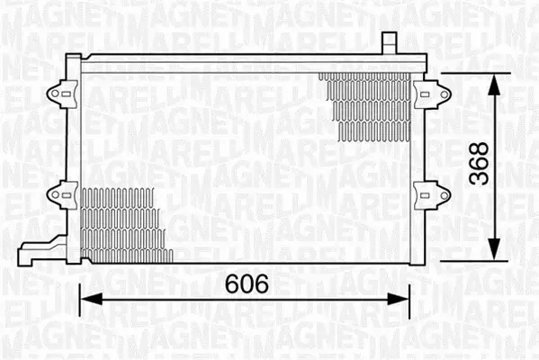 MAGNETI MARELLI CHŁODNICA KLIMATYZACJI 350203243000 