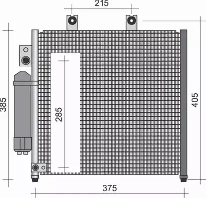 MAGNETI MARELLI CHŁODNICA KLIMATYZACJI 350203250000 