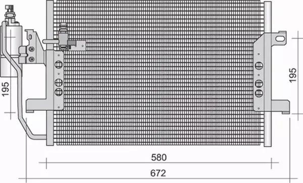 MAGNETI MARELLI CHŁODNICA KLIMATYZACJI 350203274000 