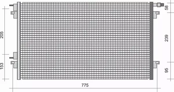 MAGNETI MARELLI CHŁODNICA KLIMATYZACJI 350203276000 