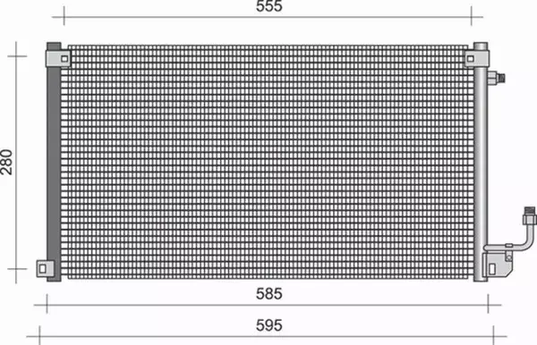 MAGNETI MARELLI CHŁODNICA KLIMATYZACJI 350203287000 