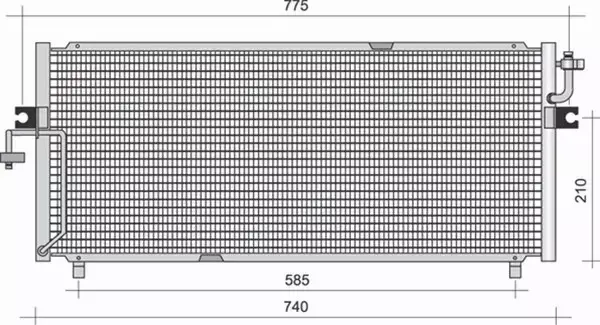 MAGNETI MARELLI CHŁODNICA KLIMATYZACJI 350203333000 