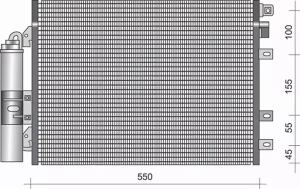 MAGNETI MARELLI CHŁODNICA KLIMATYZACJI 350203337000 