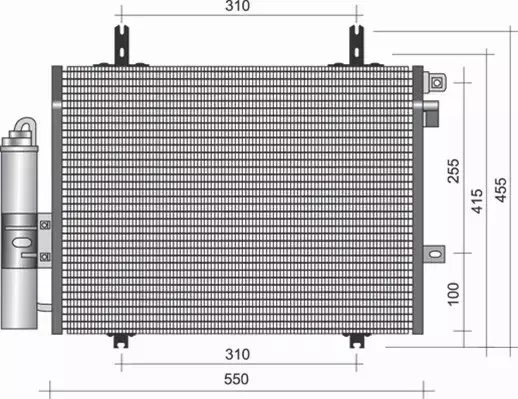 MAGNETI MARELLI CHŁODNICA KLIMATYZACJI 350203338000 