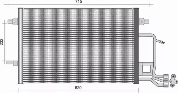 MAGNETI MARELLI CHŁODNICA KLIMATYZACJI 350203362000 