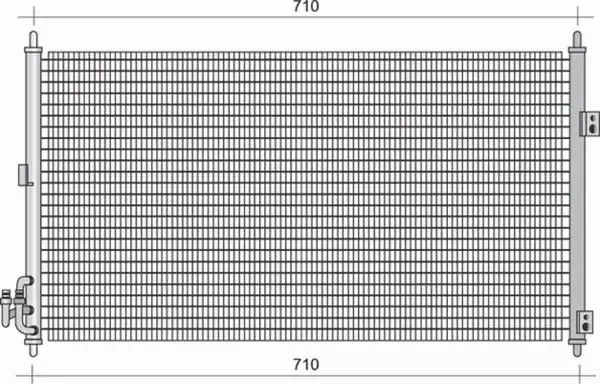 MAGNETI MARELLI CHŁODNICA KLIMATYZACJI 350203430000 