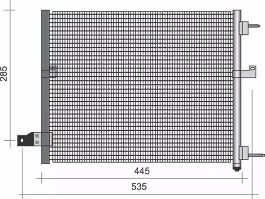 MAGNETI MARELLI CHŁODNICA KLIMATYZACJI 350203434000 