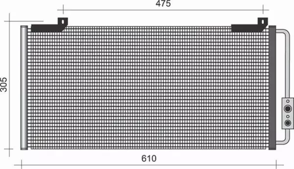 MAGNETI MARELLI CHŁODNICA KLIMATYZACJI 350203447000 