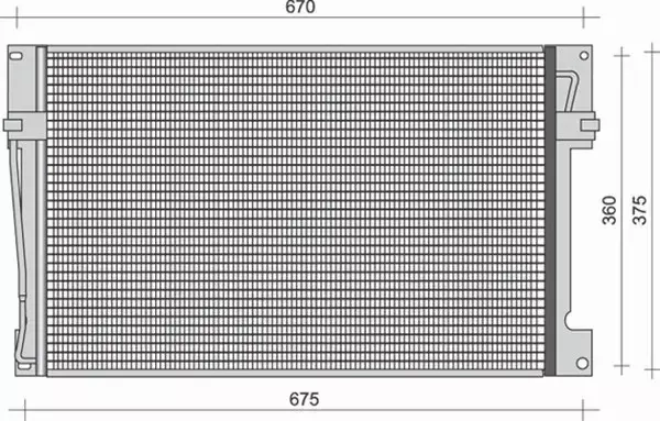 MAGNETI MARELLI CHŁODNICA KLIMATYZACJI 350203452000 