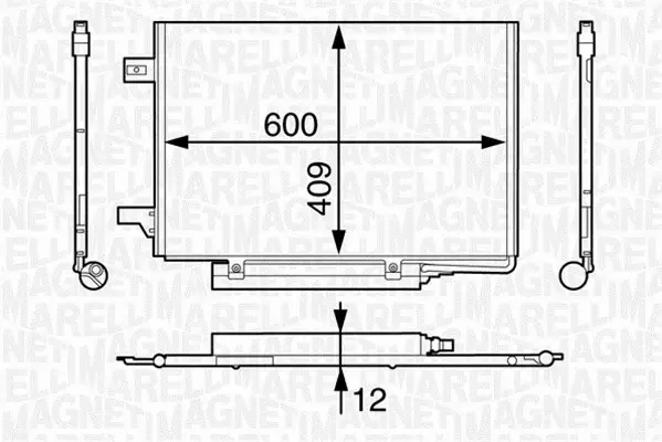 MAGNETI MARELLI CHŁODNICA KLIMATYZACJI 350203624000 