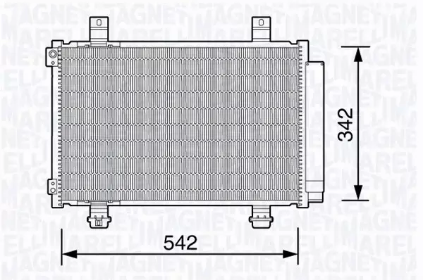 MAGNETI MARELLI CHŁODNICA KLIMATYZACJI 350203673000 