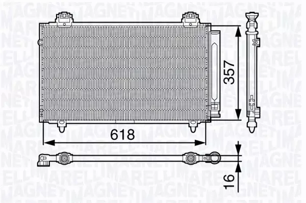 MAGNETI MARELLI CHŁODNICA KLIMATYZACJI 350203675000 