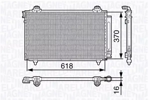 MAGNETI MARELLI CHŁODNICA KLIMATYZACJI 350203680000 