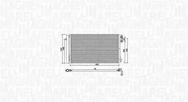 MAGNETI MARELLI CHŁODNICA KLIMATYZACJI 350203752000 