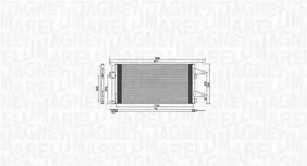 MAGNETI MARELLI CHŁODNICA KLIMATYZACJI 350203761000 