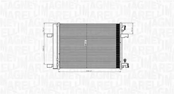 MAGNETI MARELLI CHŁODNICA KLIMATYZACJI 350203769000 