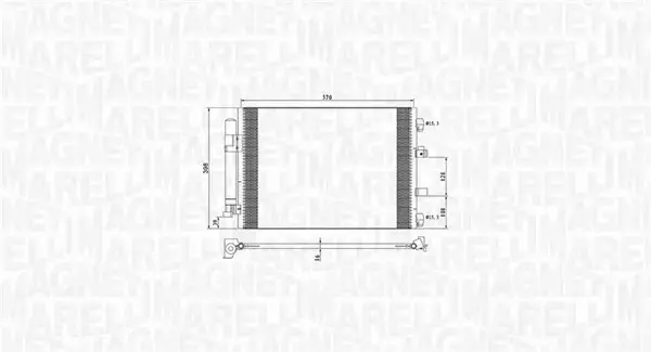 MAGNETI MARELLI CHŁODNICA KLIMATYZACJI 350203773000 