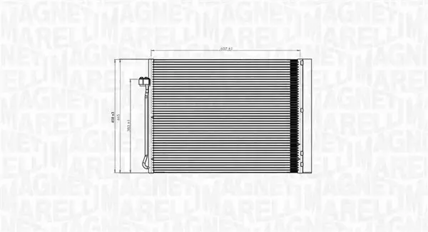 MAGNETI MARELLI CHŁODNICA KLIMATYZACJI 350203795000 