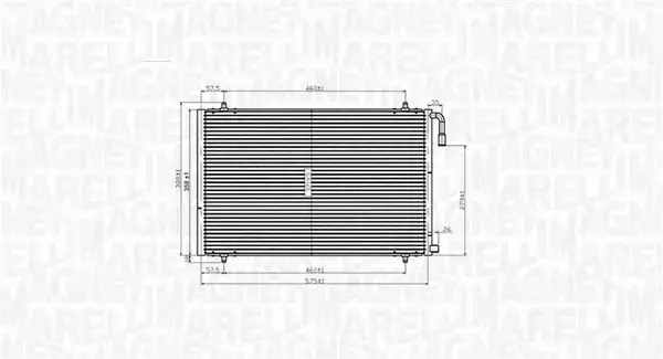 MAGNETI MARELLI CHŁODNICA KLIMATYZACJI 350203825000 