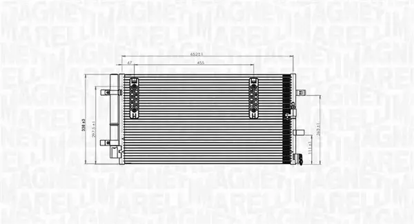 MAGNETI MARELLI CHŁODNICA KLIMATYZACJI 350203827000 