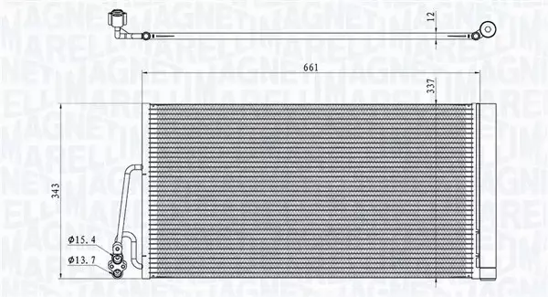 MAGNETI MARELLI CHŁODNICA KLIMATYZACJI 350203861000 