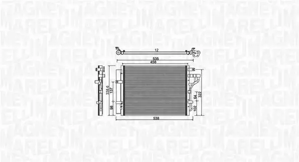 MAGNETI MARELLI CHŁODNICA KLIMATYZACJI 350203981000 