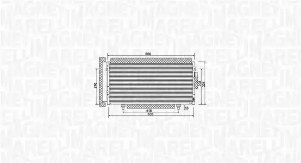 MAGNETI MARELLI CHŁODNICA KLIMATYZACJI 350203998000 