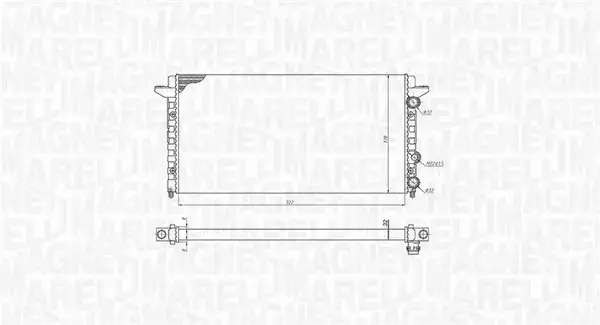 MAGNETI MARELLI CHŁODNICA SILNIKA 350213189200 