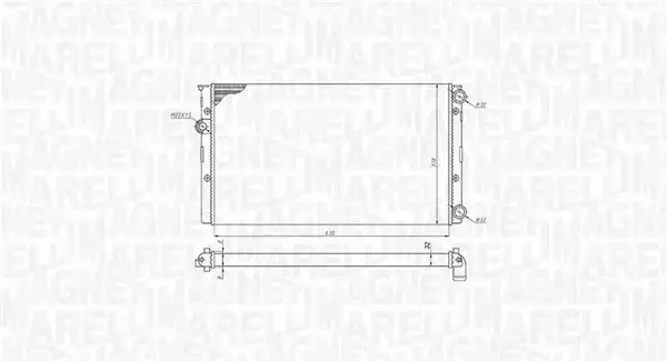 MAGNETI MARELLI CHŁODNICA SILNIKA 350213191100 