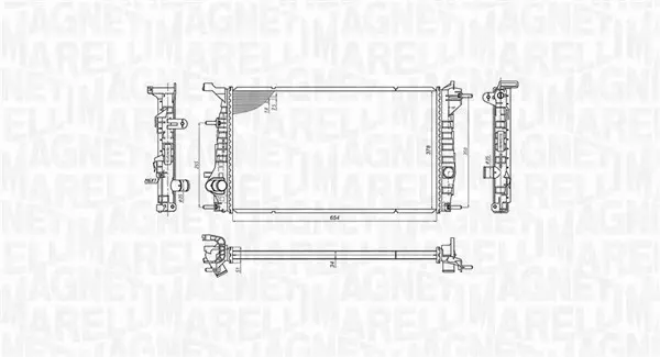 MAGNETI MARELLI CHŁODNICA SILNIKA 350213200600 