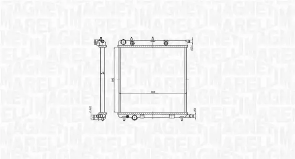 MAGNETI MARELLI CHŁODNICA SILNIKA 350213819000 