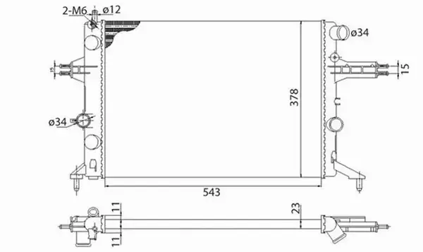 MAGNETI MARELLI CHŁODNICA SILNIKA 350213960003 