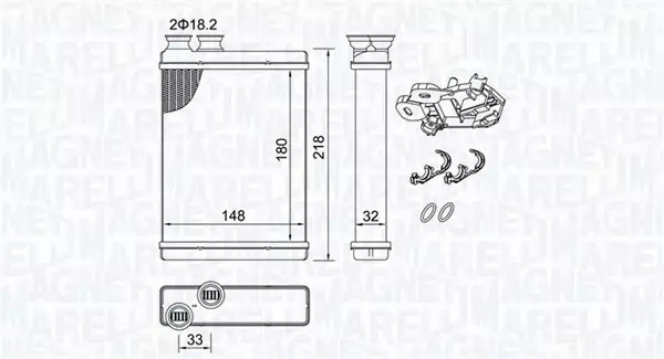 MAGNETI MARELLI NAGRZEWNICA 350218515000 