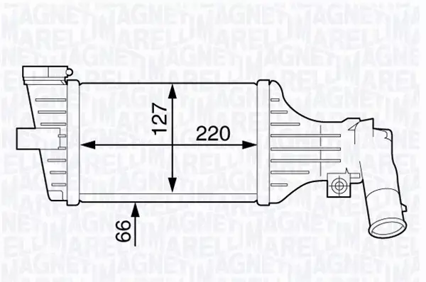 MAGNETI MARELLI INTERCOOLER 351319201860 