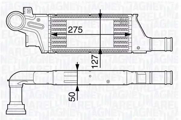 MAGNETI MARELLI INTERCOOLER 351319201880 