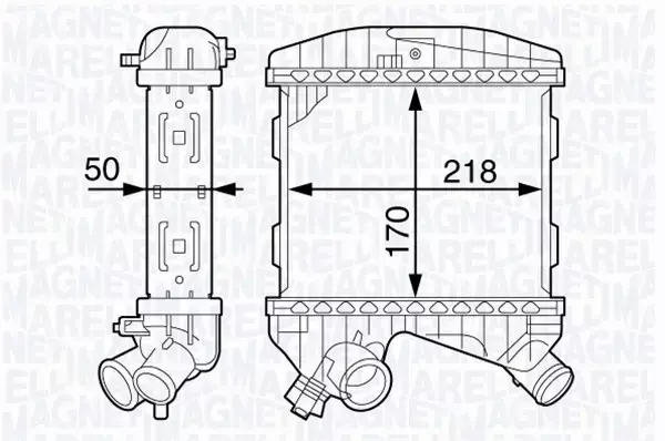 MAGNETI MARELLI INTERCOOLER 351319201940 