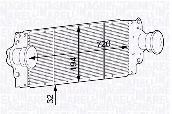 MAGNETI MARELLI INTERCOOLER 351319201950 