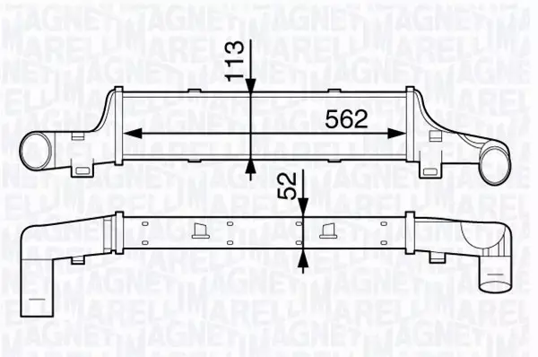 MAGNETI MARELLI INTERCOOLER 351319202180 