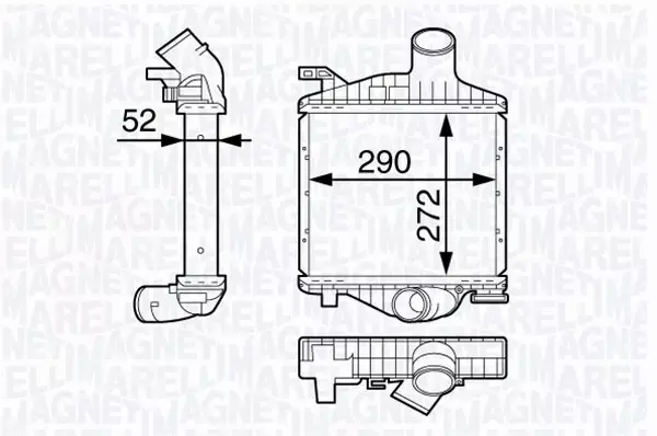 MAGNETI MARELLI INTERCOOLER 351319202220 