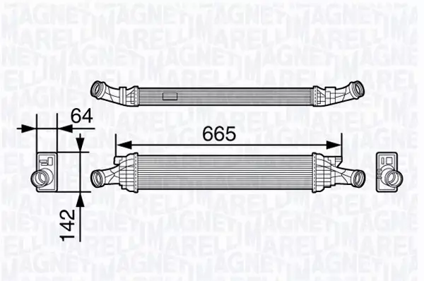 MAGNETI MARELLI INTERCOOLER 351319202260 