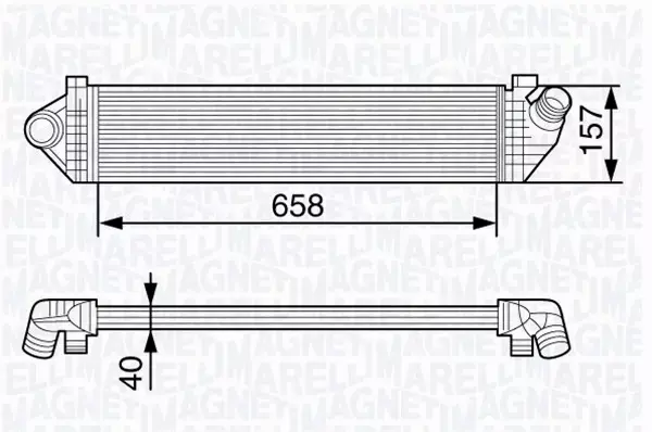 MAGNETI MARELLI INTERCOOLER 351319202280 