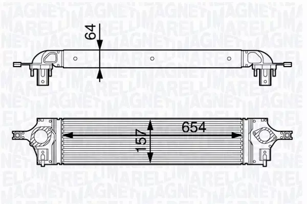 MAGNETI MARELLI INTERCOOLER 351319202320 