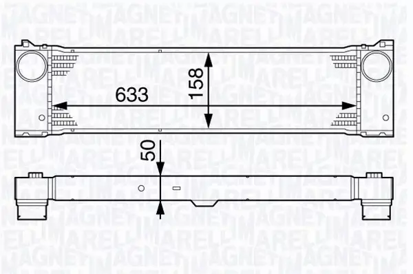 MAGNETI MARELLI INTERCOOLER 351319202390 