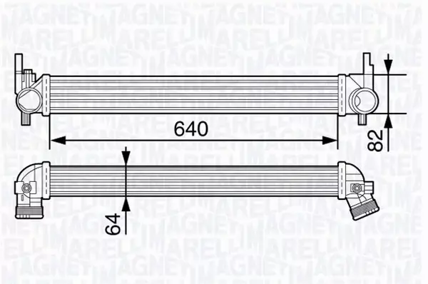 MAGNETI MARELLI INTERCOOLER 351319202410 