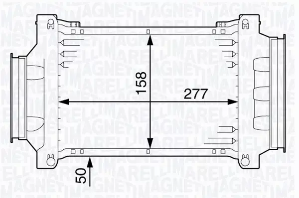 MAGNETI MARELLI INTERCOOLER 351319202550 