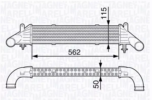 MAGNETI MARELLI INTERCOOLER 351319202570 