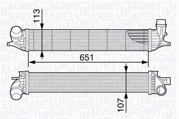 MAGNETI MARELLI INTERCOOLER 351319202620 