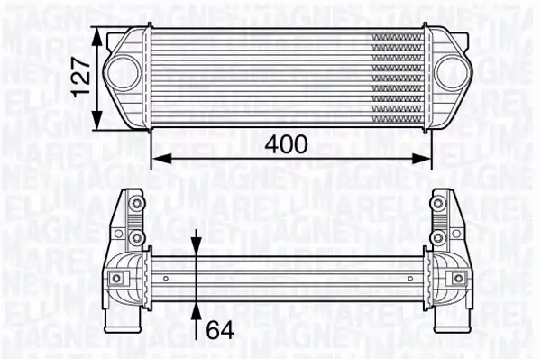 MAGNETI MARELLI INTERCOOLER 351319202680 